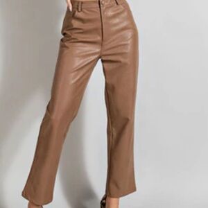 oak and fort faux leather pants